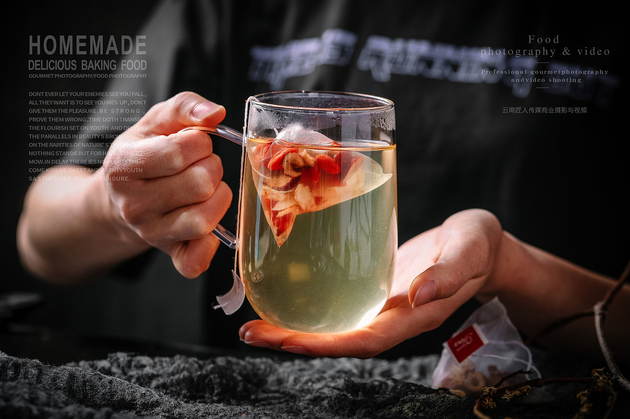 花茶静物摄影 以光影酝酿一室花香